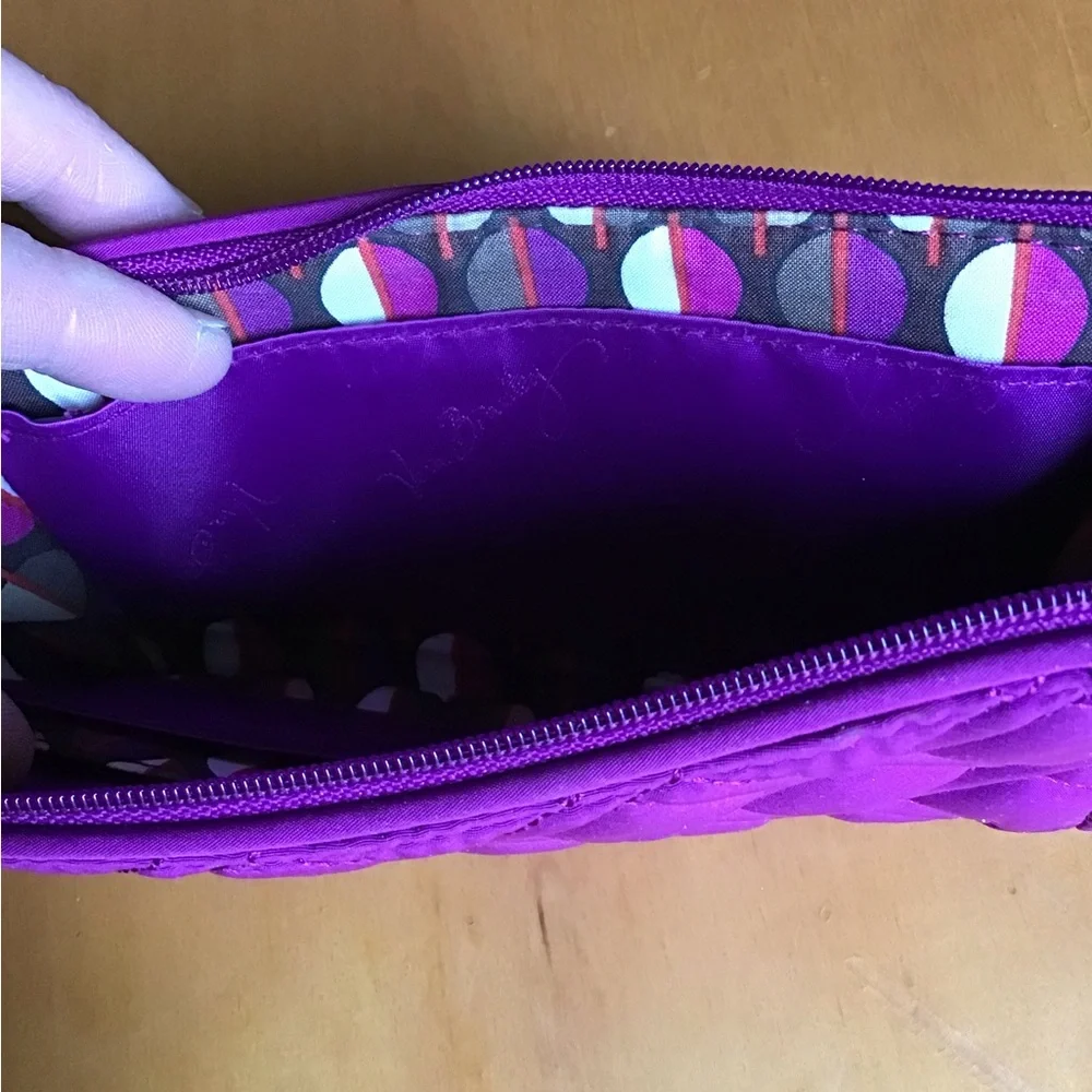 Vera Bradley Purple Quilted Wristlet